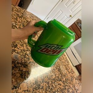 Jumbo mtn dew mug with lid not pictured